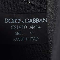 Pre Owned Dolce & Gabbana Black Neoprene and Suede Ns1 Lace Up Sneakers Size 41