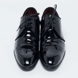 Dolce & Gabbana Black Patent Leather Lace-Up Derby Size 43