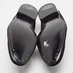 Dolce & Gabbana Black Suede Slip On Loafers Size 43