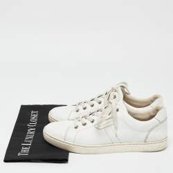 Dolce & Gabbana White Leather Lace Up Sneakers Size 41