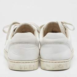 Dolce & Gabbana White Leather Lace Up Sneakers Size 41