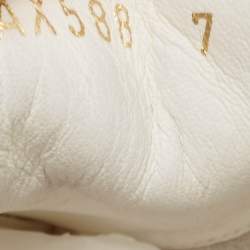 Dolce & Gabbana White/Gold Leather Daymaster Sneakers Size 41