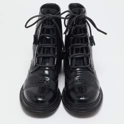 Dolce & Gabbana Black Leather Ankle Length Boots Size 42.5
