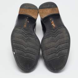 Dolce & Gabbana Black Leather Lace Up Oxfords Size 42.5