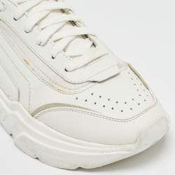 Dolce & Gabbana White/Pink Leather Daymaster Sneakers Size 41.5