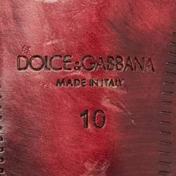 Pre Owned Dolce & Gabbana Black Velvet Embroidered Smoking Slippers Size 44