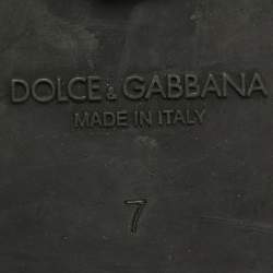 Dolce & Gabbana Dark Brown/Burgundy Suede And Rose Velvet Derby Size 41