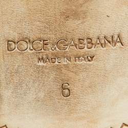 Dolce & Gabbana Multicolor Perforated Leather Lace Up Wingtip Brogue Derby Size 40