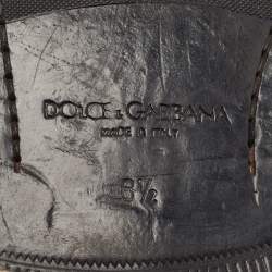 Dolce & Gabbana Black Leather Michelangelo Derby Size 42.5