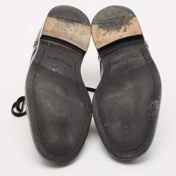 Dolce & Gabbana Black Leather Michelangelo Derby Size 42.5