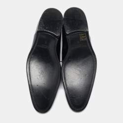 Dolce & Gabbana Black Patent Leather Lace Up Oxfords Size 43