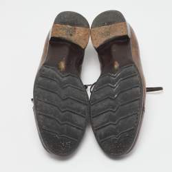 Dolce & Gabbana Dark Brown Leather Lace Up Derby Size 43.5