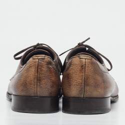 Dolce & Gabbana Dark Brown Leather Lace Up Derby Size 43.5