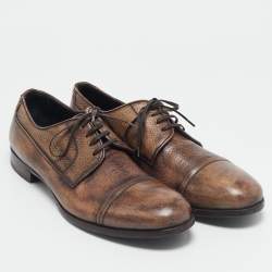 Dolce & Gabbana Dark Brown Leather Lace Up Derby Size 43.5