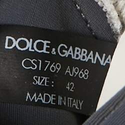 Dolce & Gabbana Black Mesh and Nylon Dymaster Lace Up Sneakers Size 42