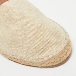 Dolce & Gabbana Beige Canvas Slip On Espadrille Size 41
