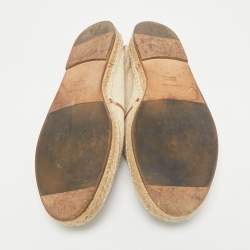 Dolce & Gabbana Beige Canvas Slip On Espadrille Size 41
