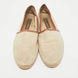 Dolce & Gabbana Beige Canvas Slip On Espadrille Size 41