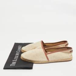 Dolce & Gabbana Beige Canvas Slip On Espadrille Size 41