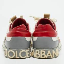 Dolce & Gabbana Multicolor Leather and Suede Custom 2.Zero Sneakers Size 43