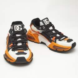Dolce & Gabbana Multicolor Nylon and Leather Airmaster Sneakers Size 42