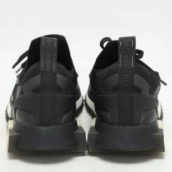Dolce & Gabbana Black Mesh Sorrento Low Top Sneakers Size 41