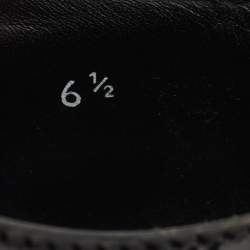 Dolce & Gabbana Black Leather and Mesh Derby Size 40.5