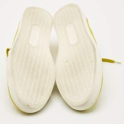 Pre Owned Dolce & Gabbana Green Suede and Leather Low Top Sneakers Size 43