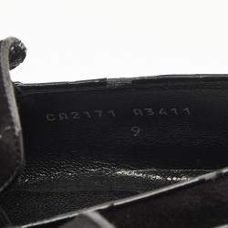 Pre Owned Dolce & Gabbana Black Suede Slip On Loafers Size 43