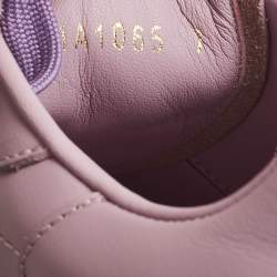 Pre Owned Dolce & Gabbana Pink Leather Daymaster Sneakers Size 41