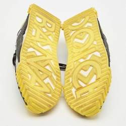 Pre Owned Dolce & Gabbana Multicolor Leather and Mesh ns1 Lace Up Sneakers Size 43