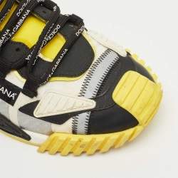 Pre Owned Dolce & Gabbana Multicolor Leather and Mesh ns1 Lace Up Sneakers Size 43