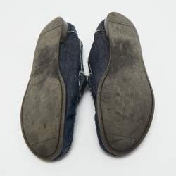 Pre Owned Dolce & Gabbana Navy Blue Denim Slip On Loafers Size 43