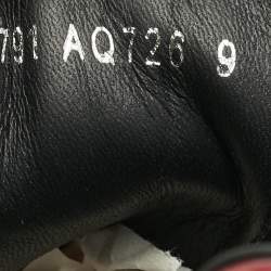 Pre Owned Dolce & Gabbana Black/Red Leather Daymaster Sneakers Size 43