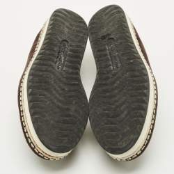 Pre Owned Dolce & Gabbana Brown Suede Slip On Espadrilles Size 39