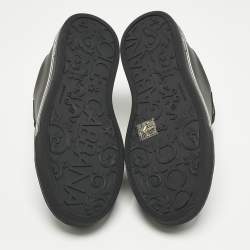 Pre Owned Dolce & Gabbana Black Leather Roma Low Top Sneakers Size 40