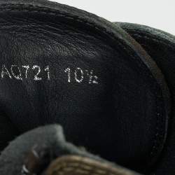 Pre Owned Dolce & Gabanna Green Camouflage Canvas High Top  Sneakers Size 44.5