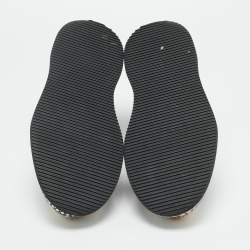 Pre Owned Dolce & Gabanna Green Camouflage Canvas High Top  Sneakers Size 44.5