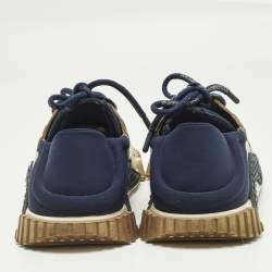 مملوكة مسبقًا حذاء رياضي دولتشي أند غابانا نس 1 مقاس 44 جلد، وقماش شبكي ونايلون متعدد الألوان بأربطة