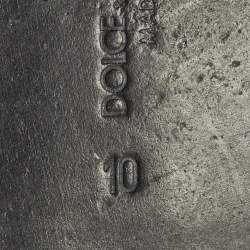 Pre Owned حذاء لوفَرز منسوج أسود دولتشي أند غابانا كروشيه مقاس 42.5