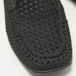 Pre Owned حذاء لوفَرز منسوج أسود دولتشي أند غابانا كروشيه مقاس 42.5