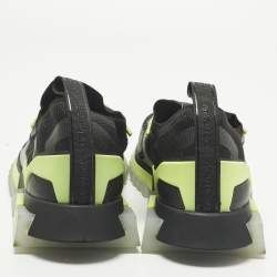 مملوكة مسبقًا Dolce & Gabbana Sorrento Size 44.5 Black Knit Fabric and Rubber Slip On Sneakers