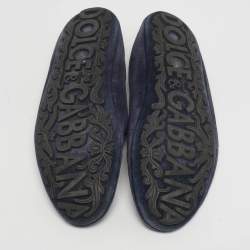 Pre Owned حذاء لوفَرز منسوج أسود دولتشي أند غابانا كروشيه مقاس 42.5