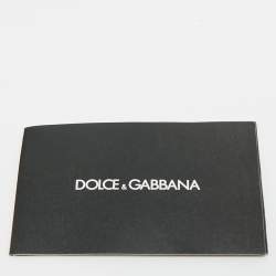 Pre Owned Dolce & Gabbana Sorrento Size 42 Black/White Knit Fabric Slip On Sneakers