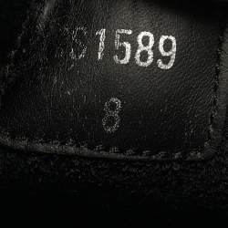 مملوكة مسبقًا حذاء رياضي دولتشي أند غابانا منخفض من الأعلى جلد أسود مقاس 41