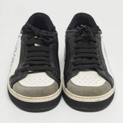 مملوكة مسبقًا حذاء رياضي دولتشي أند غابانا منخفض من الأعلى جلد أسود مقاس 41