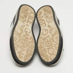 مملوكة مسبقًا حذاء رياضي دولتشي أند غابانا منخفض من الأعلى جلد أسود مقاس 41