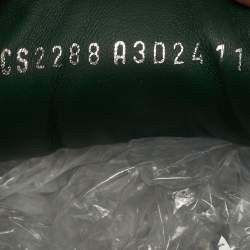 Pre Owned Dolce & Gabbana Cushion Size 44 Green Mesh and Suede Lace Up Sneakers