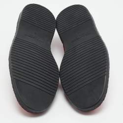 مملوكة  مسبقًا Dolce & Gabbana Size 40 Red Brocade Fabric and Leather Slip On Espadrille