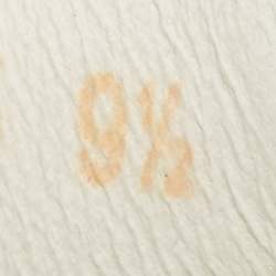 مملوكة مسبقًا حذاء رياضي دولتشي أند غابانا بورتوفينو جلد أبيض منخفض القمة مقاس 42.5